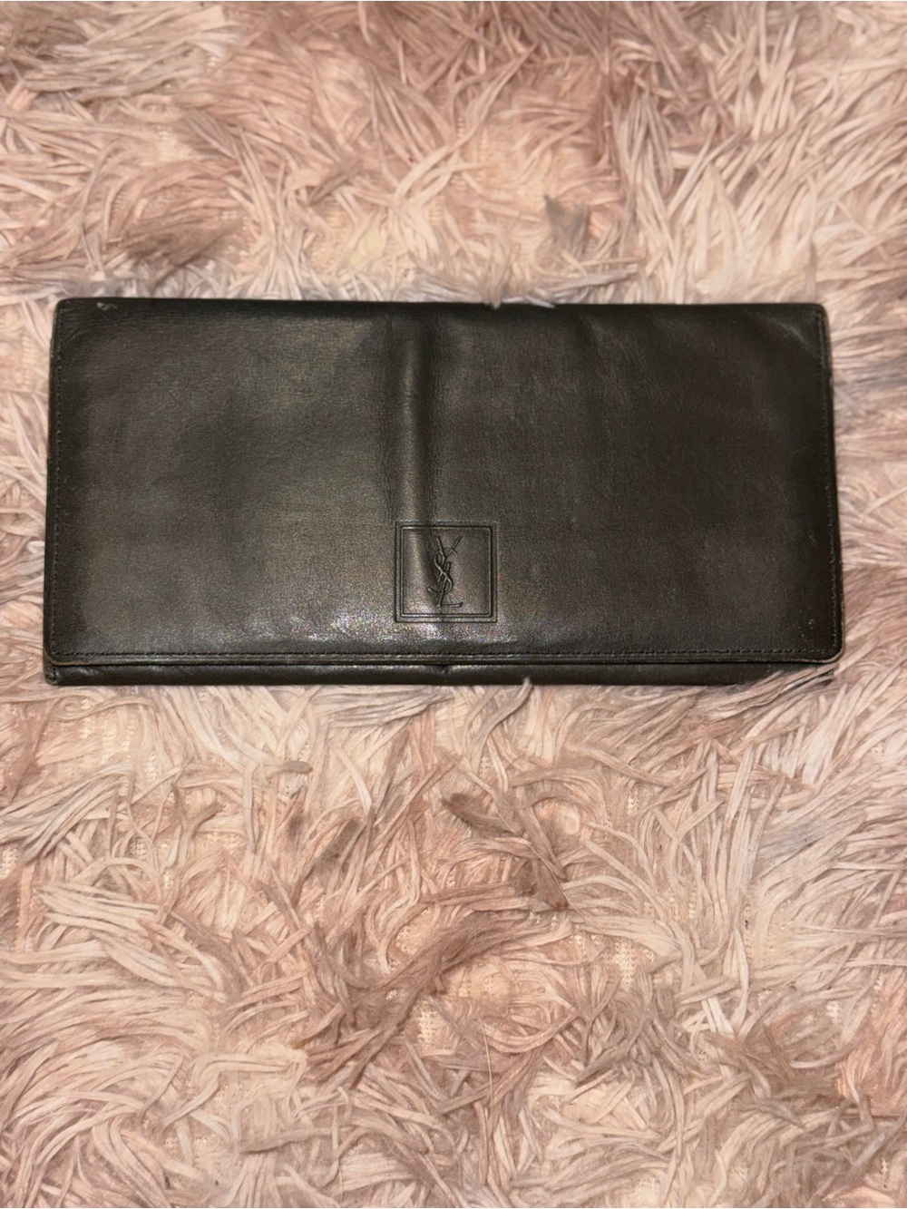 Vintage Yves Saint Laurent YSL Leather Continental Wallet